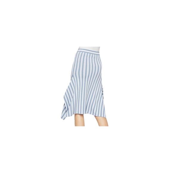 BCBG Maxazria Eden Stripes Skirt Size M Blue & White Stripes MSRP$268 - Picture 6 of 7